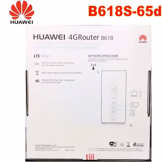 LAN 포트 게이트웨이가 포함된 새 잠금 해제 화웨이 B618s-65D 4G LTE 실외 600Mbps CPE 라우터