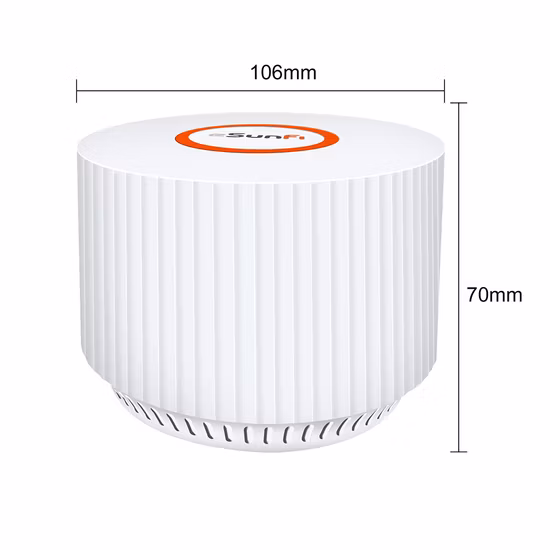  Sunhans 3팩 화이트 메시 시스템 무선 듀얼 밴드 2.4G 및 5G 게이트웨이 WiFi 라우터는 4000평방미터의 넓은 집 전체를 커버할 수 있습니다.  FT