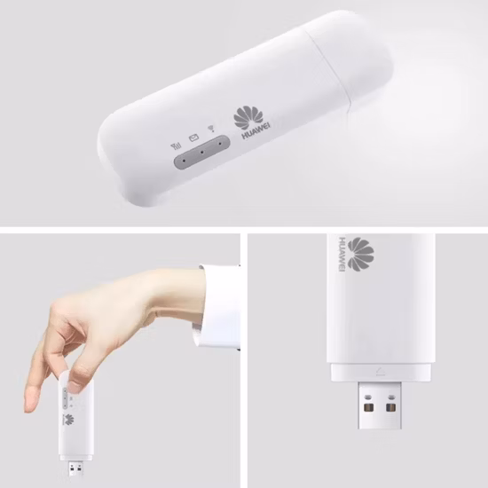 원래 잠금 해제 E8372h-153 화웨이 E8372 4G LTE 150Mbps USB 모뎀 지원 B1 B3 B7 B8 B20 2PCS 안테나 포함